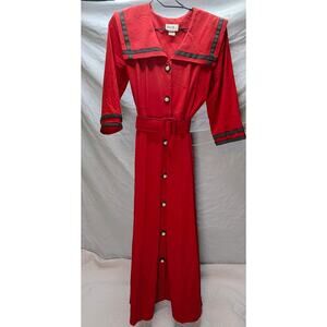 B.G.B. Ltd Vtg Fit & Flare Secretary Dress Sz. 8 Astor Belt made in West Germany